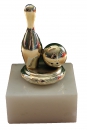 Metallfigur Kegel und Kugel